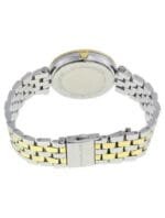 Marque: Michael Kors Modèle: Darci Boîtier: Diamètre : 33 mm Epaisseur : 7 mm Acier inoxydable Argent Cadran: Verre : Minéral Argent Bracelet: Acier inoxydable Argent, doré Etanchéité: 50 m (5 ATM) Type de boucle: Boucle déployante